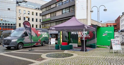 Die mobile Ausstellung in Bochum.